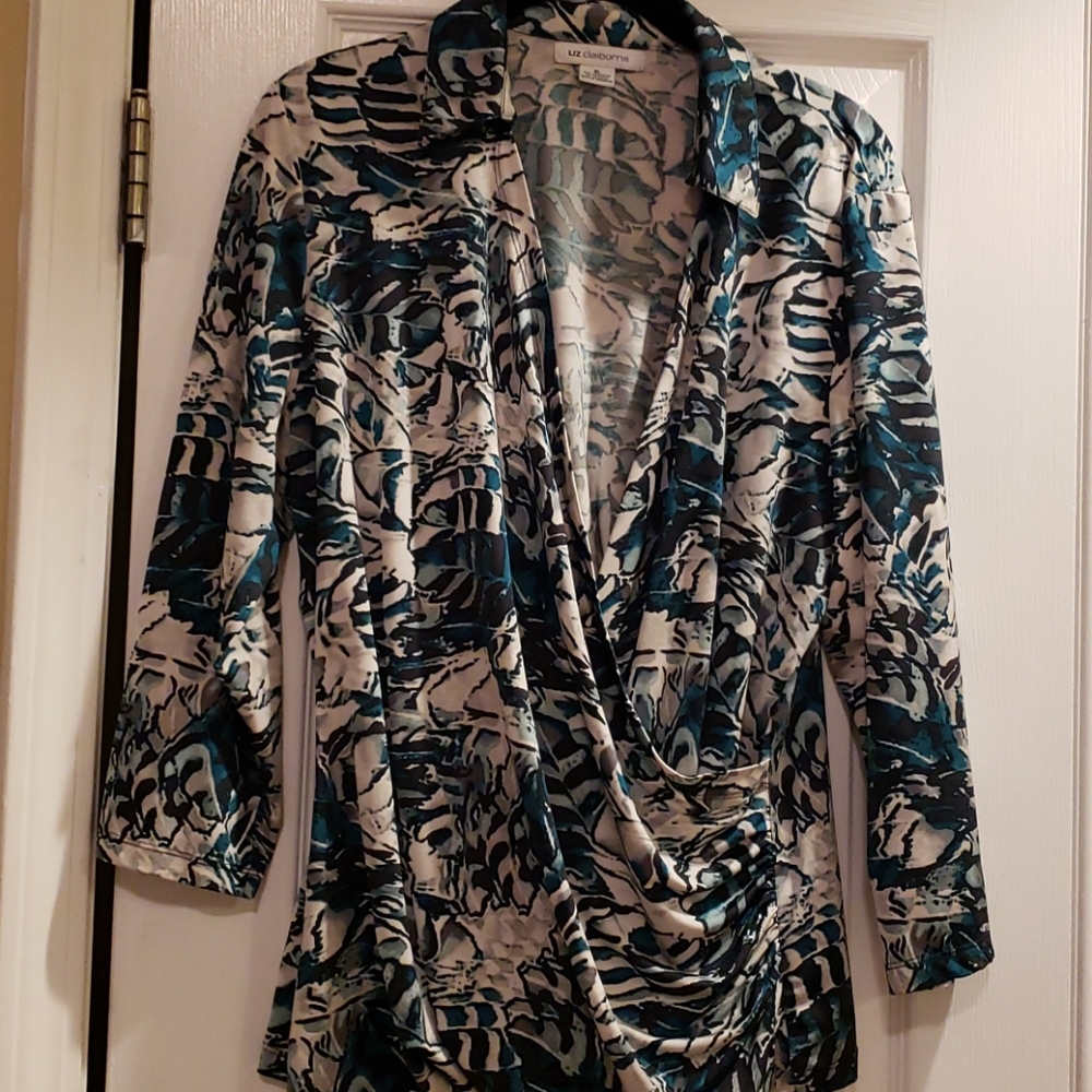 Liz Claiborne wrap blouse